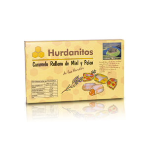 Caramelos Hurdanitos Rellenos de Miel y Polen. Caja 140 g