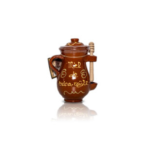 Vasija de Barro con Miel de Encina-Roble Con Catador